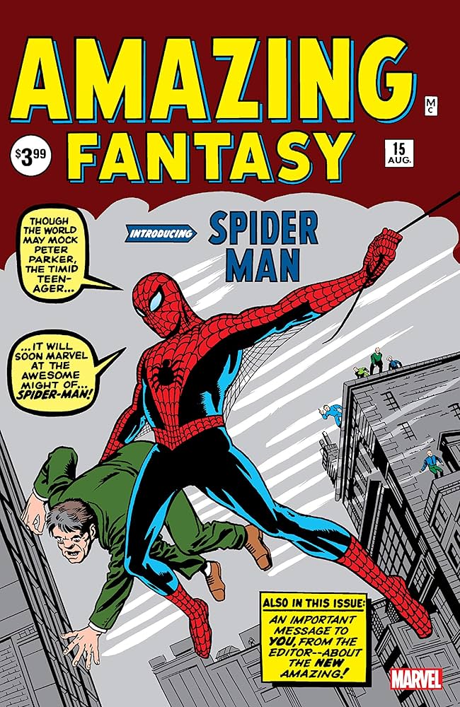spiderman saving a guy